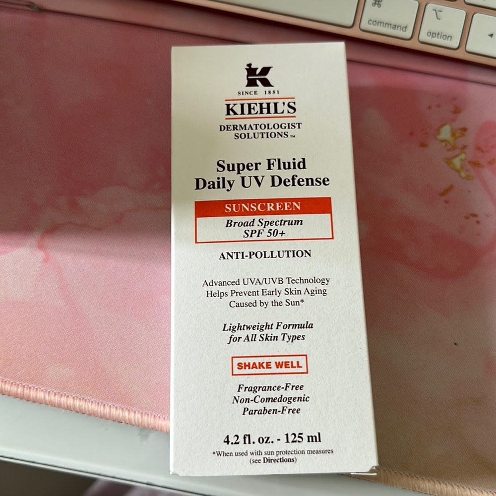 NEW Kiehls Super Fluid Daily UV Defense Sunscreen 50+ - Picture 1 of 4